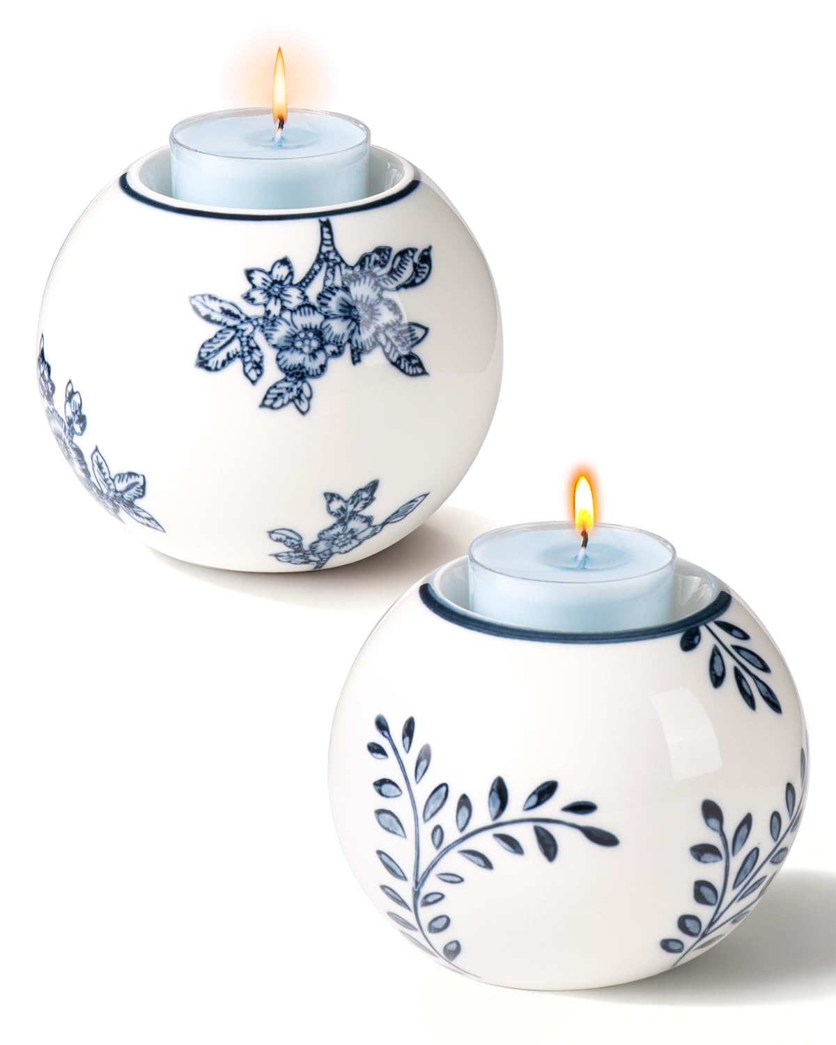 �️Ceramic Tealight Candle Holder, Candlestick Holder, Set of 2 — home & kitchen deal