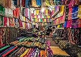CALVENDO Poster 42,0 x 29,7 cm Querformat Stoff-Händler im Basar von Schiras, Poster DIN A3 quer| Bilder, Kunstdruck, Wandbild, Wanddeko, Prints ohne Rahmen