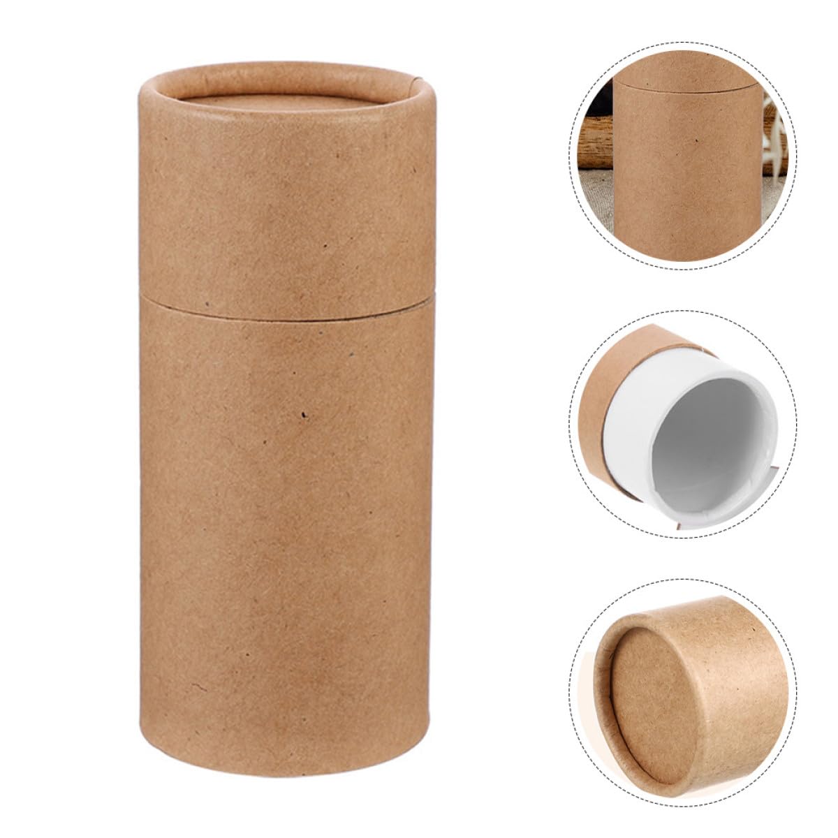 Beaupretty Scatola in Carta Kraft Rustica da 15 Pezzi per Conservazione Multifunzionale, Capacità 50ml, per Uso Domestico e Dispensa, Design Naturale ed Ecologico