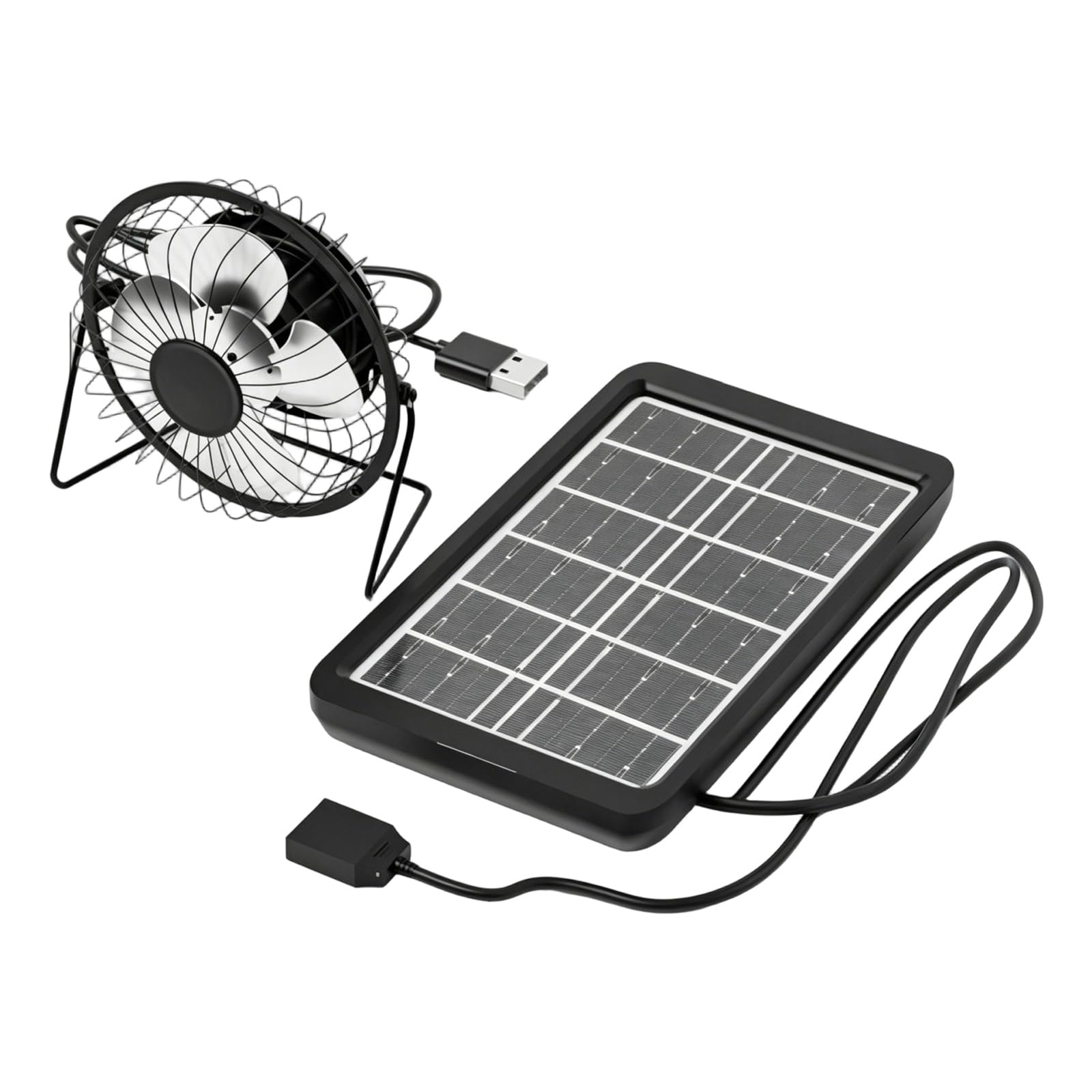 Alksubbm Quiet Solar Operated Exhaust Fan with Strong Airflows Suitable for Indoor Temperature Reduction and Freshness Air Solar Fan