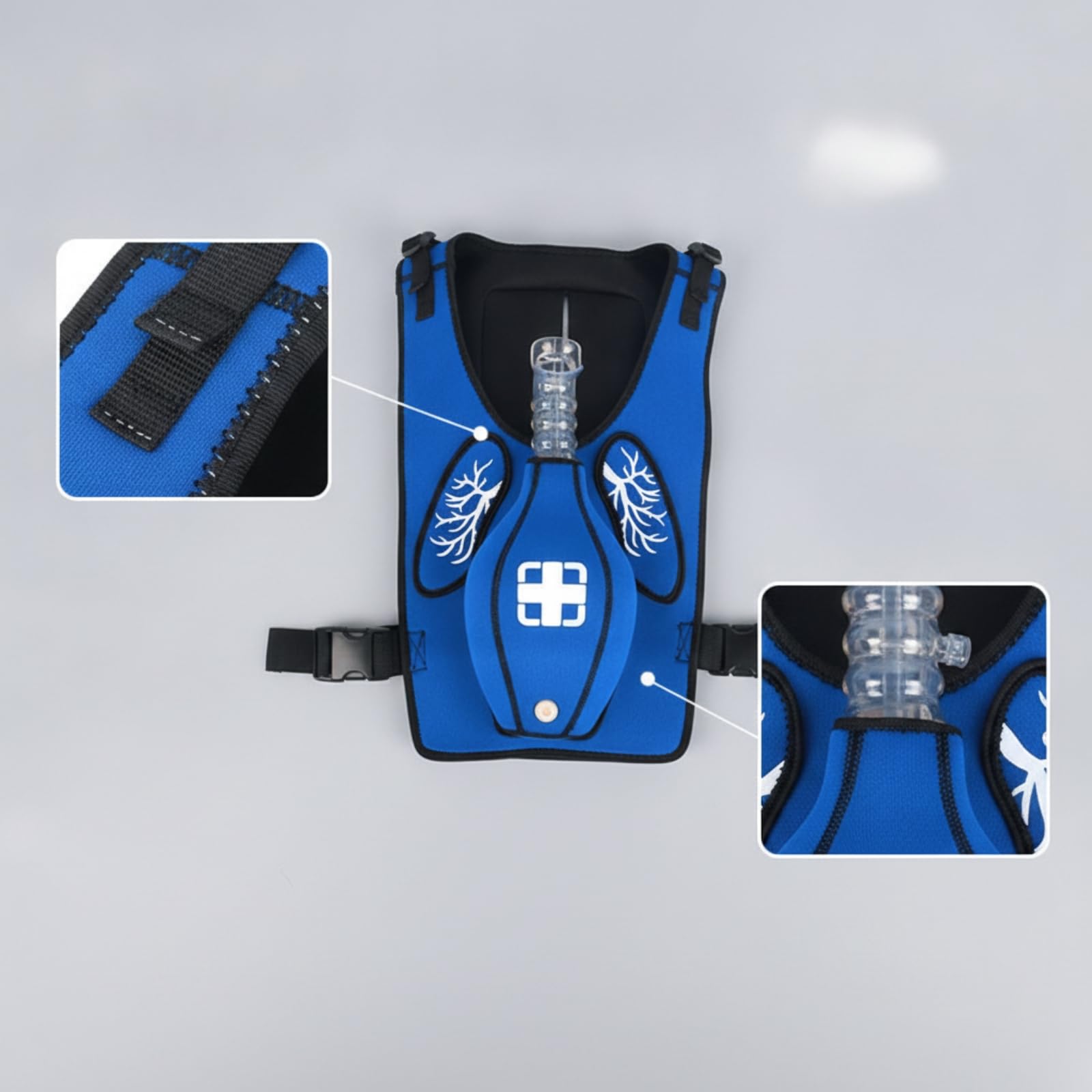 Qianly Gilet da Addestramento Anti Soffocamento Indossabile Gilet Anti-Soffocamento Regolabile Attrezzatura Medica per Scuole