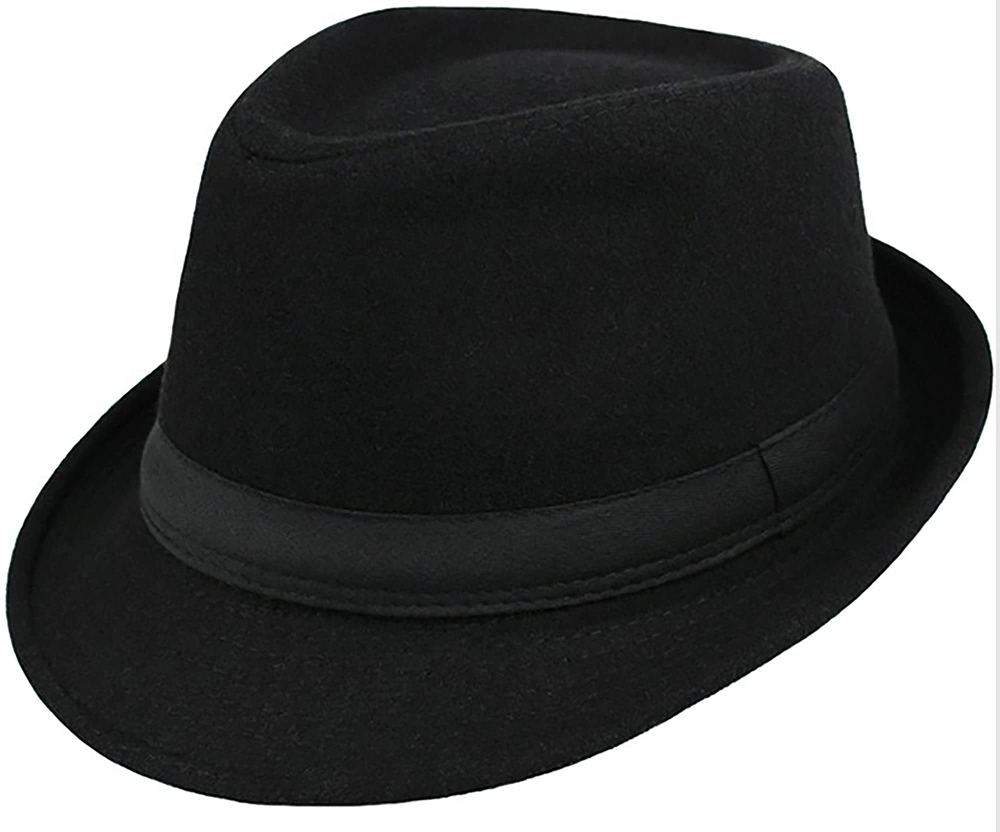 INOGIH Classic-Fedora - Sombreros para hombre de Tesa Corta Manhattan- Fedora-Trilby Hat Jazz cap