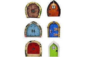 GDDFZ Miniature Fairy House Doors and Windows for Trees
