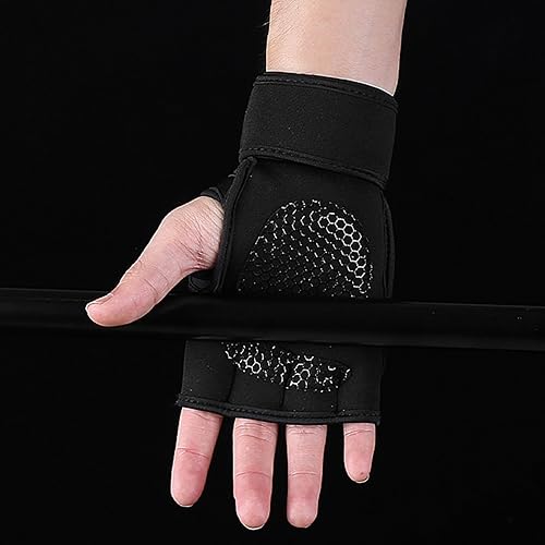 Miniatura 8 de Comfortable Lifting Gloves Hand Grips with Adjustable Wrist Wraps for Man Women Liftup Weightlifting Pull Up Deadlifting Wrist