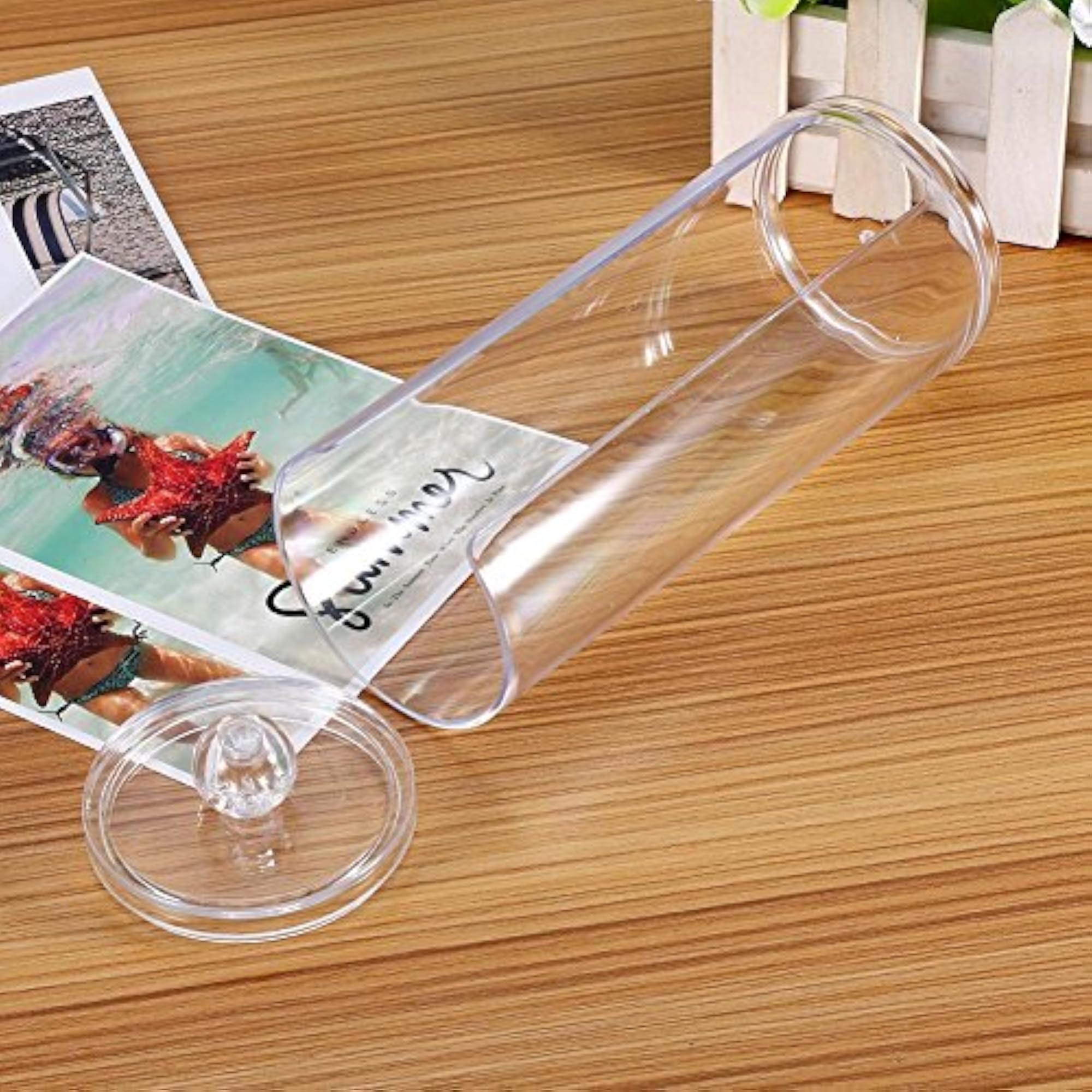 Acrylic Makeup Cotton Pads Box Holder