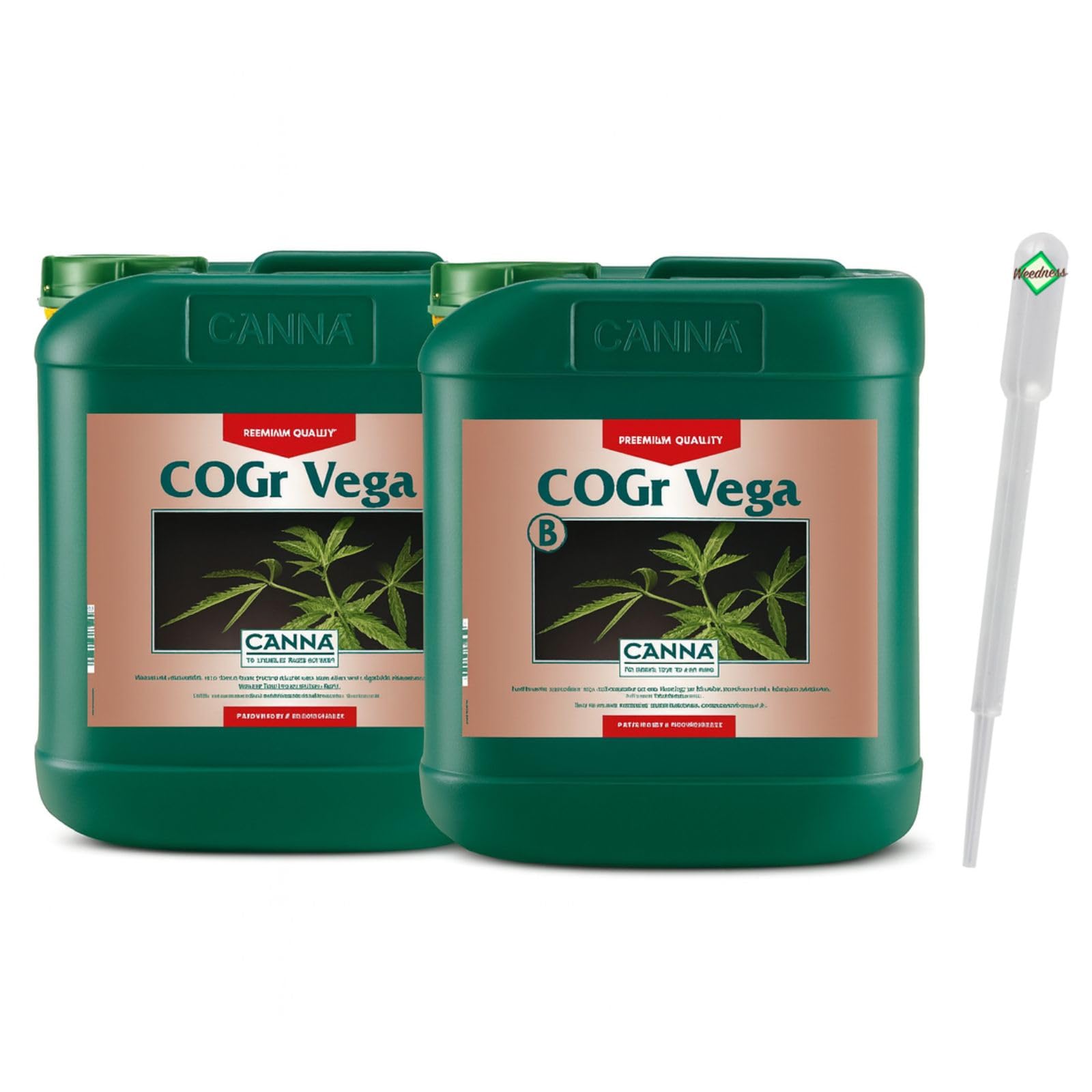 Weedness Canna COGr Vega A&B 5 litrów - nawóz do hydrokultury kokos substrat Coco Grow uprawa do wnętrz