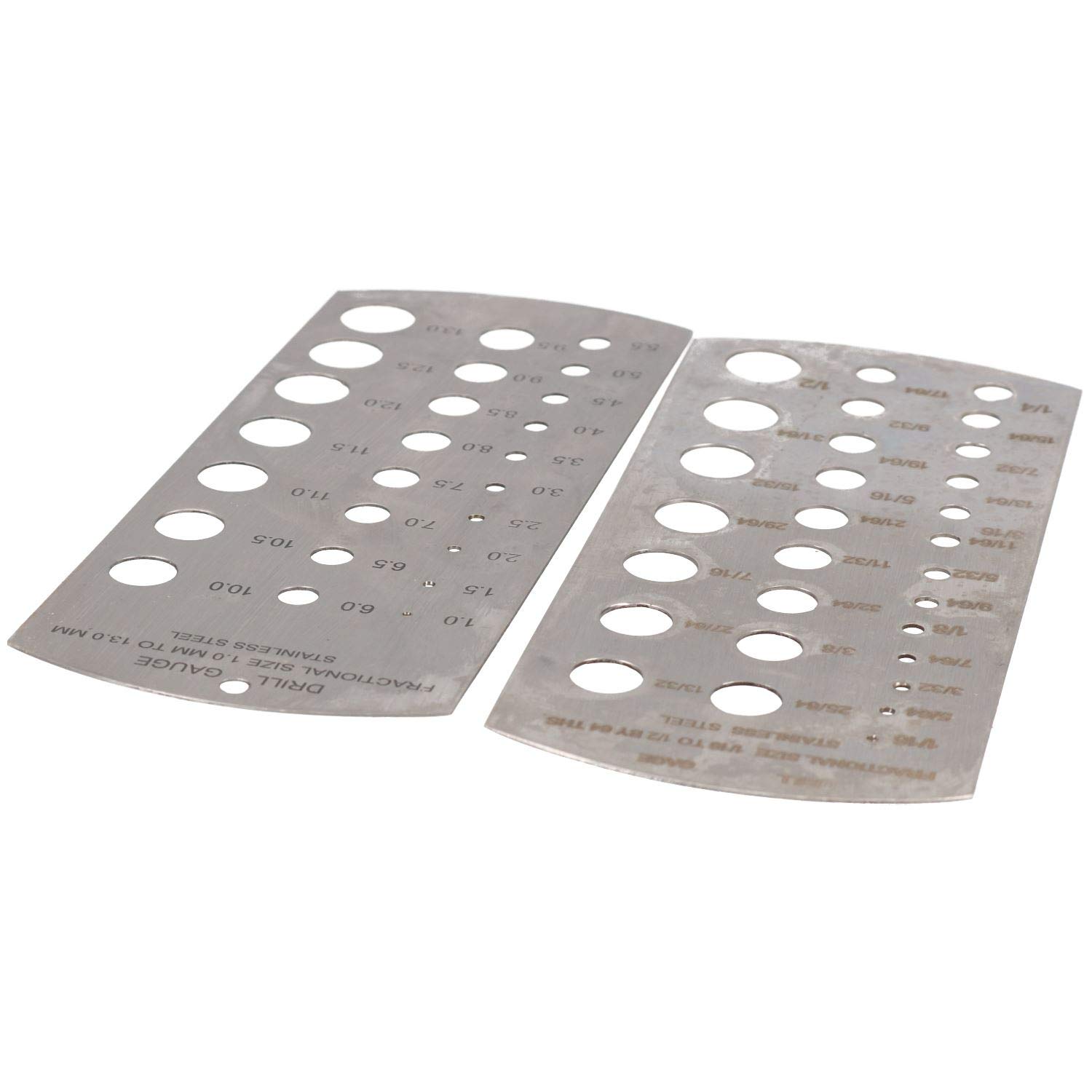 Calibres metriques et imperiaux MM SAE 1-13mm 1/16-1/2 pour perceuses Boulon