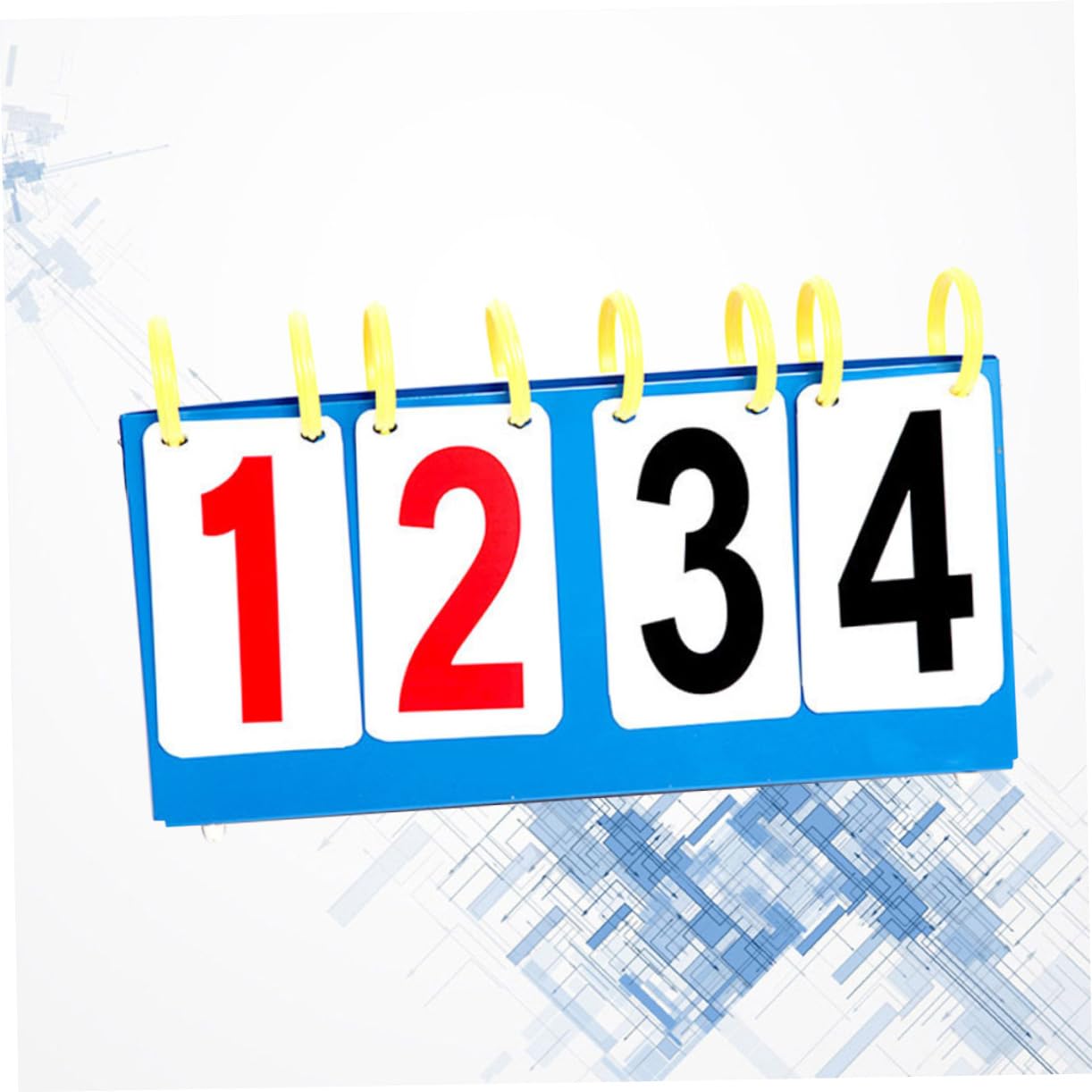 KOMBIUDA 4- Sports Scoreboard Score Flipper Stand Scoreboard for Basketball Table Tennis