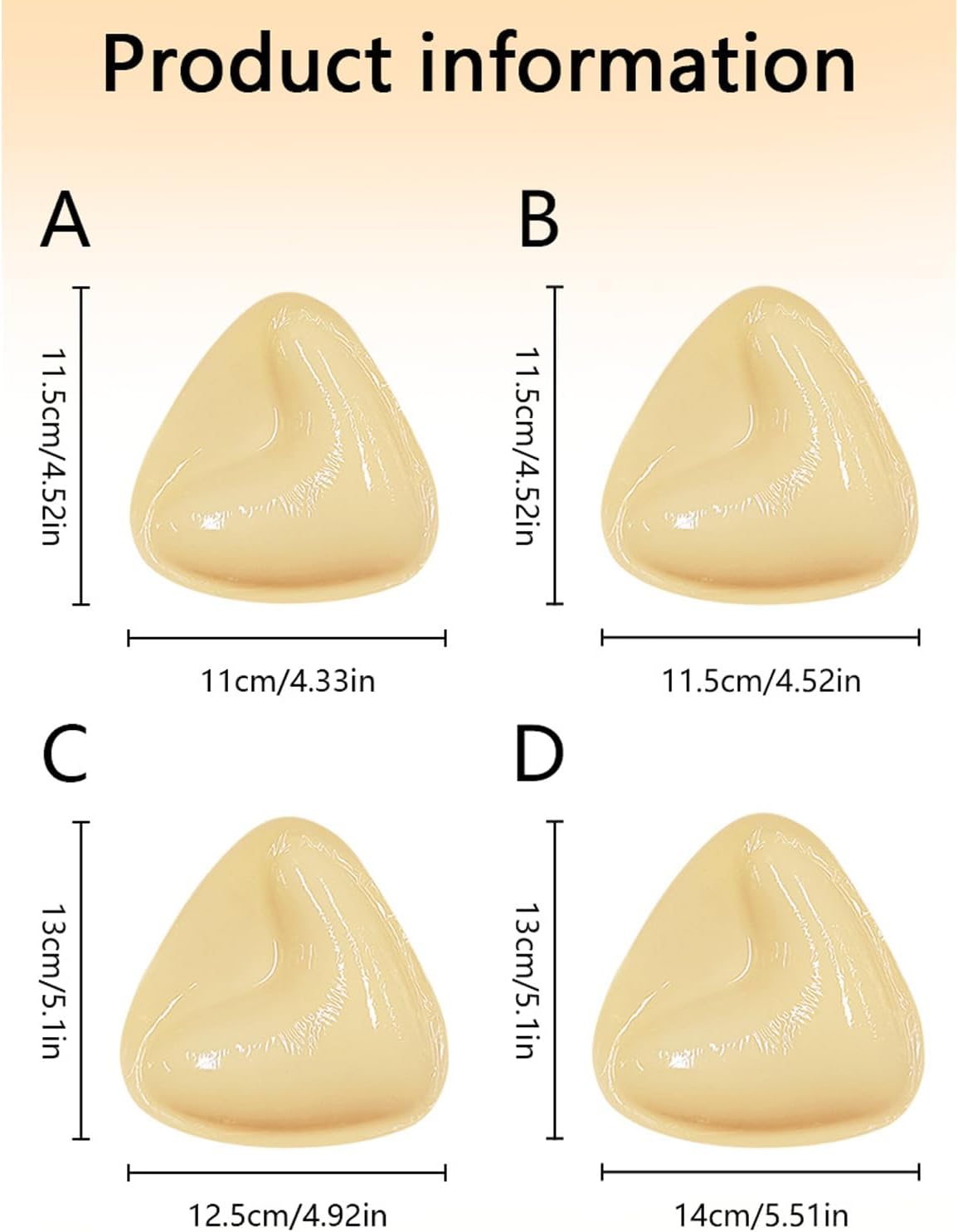 Double-Sided Sticky Bra Pads Inserts, Adhesive Breast Pads for Bikini Swimsuit Sports Bra - Image 2