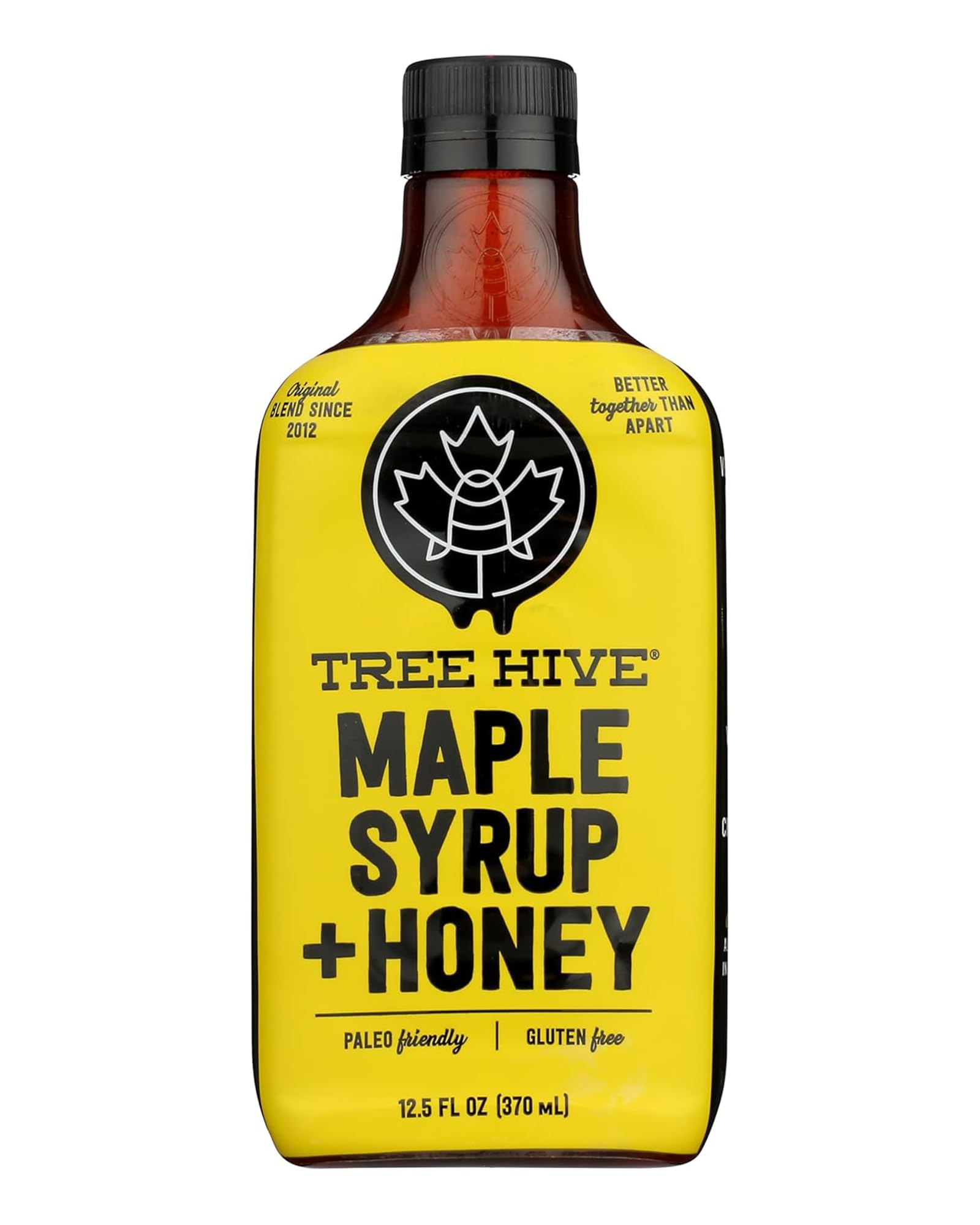 Tree Hive Maple Syrup with Honey, Vanilla, and Organic Cinnamon - All-Natural, No Artificial Ingredients, Gluten-Free - 12.5 oz