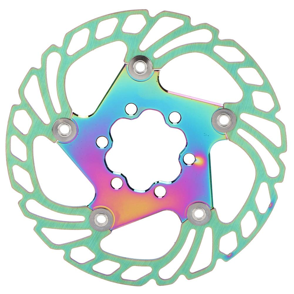 Mountain Bicycle Disc Brake Rotors Fine Workmanship Corrosion Resistant Cycling Accessory 1 Piece 140mm for Outdoor Sports Enthusiasts (140MM)