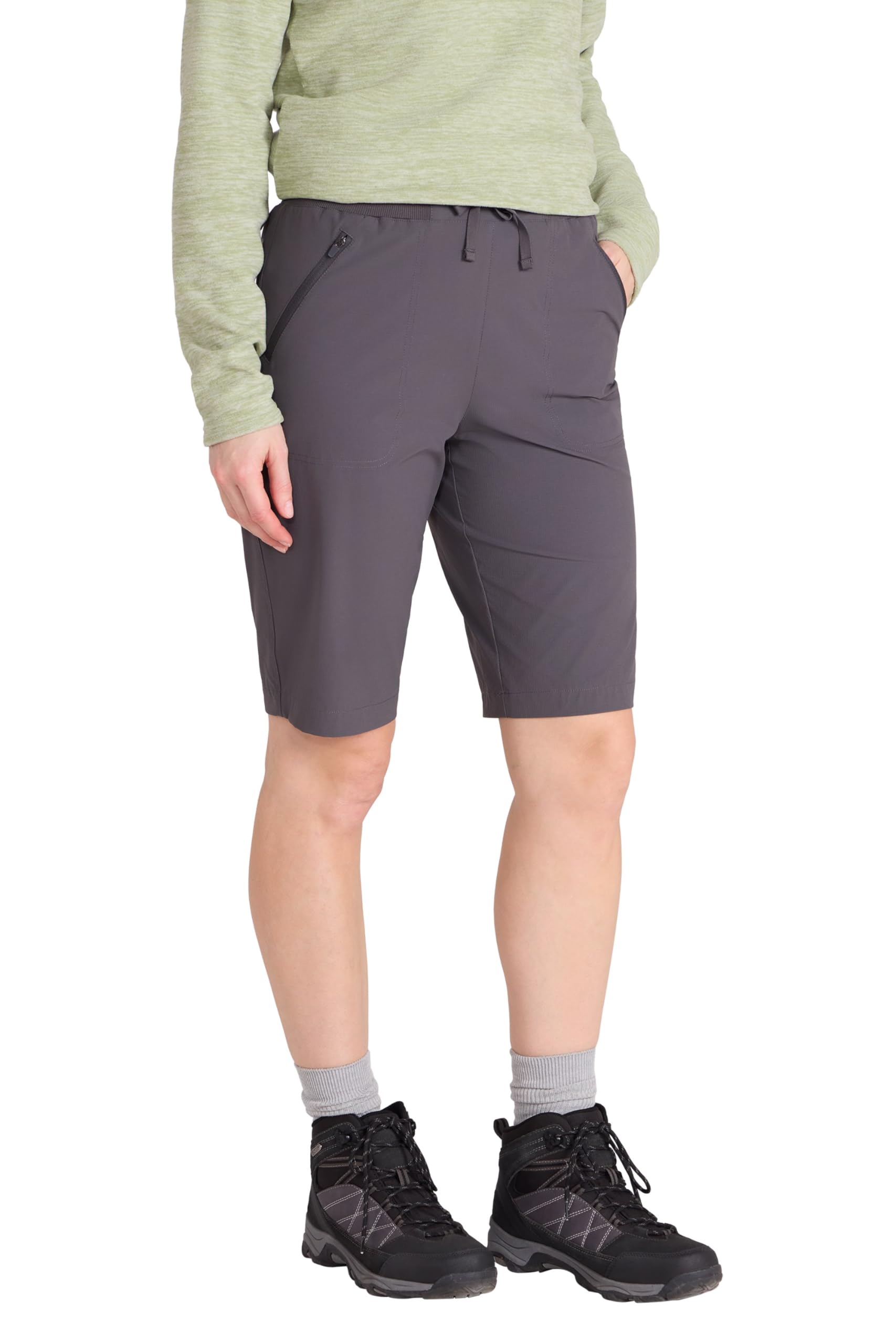 Explorer Womens Long Shorts - Grey