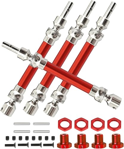 Vista 14 de Rc Eje de transmisión CVD Actualizaciones para 1/8 Arrm a Typhon 4x4 3s Blx, 1/8 Typhon 550 Mega 4x4,4pcs Piezas de mejoras de ejes traseros