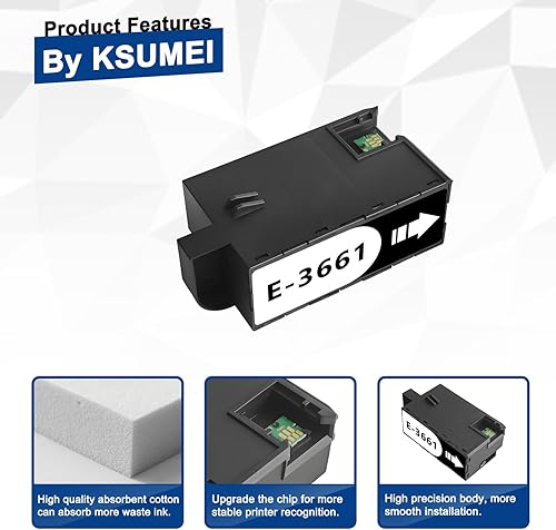 Miniatura 4 de Caja de mantenimiento T3661 T366 T366100 compatible con impresoras Expression Premium XP-6000 XP-6100, Expression Photo XP-970 XP-15000 XP-8500