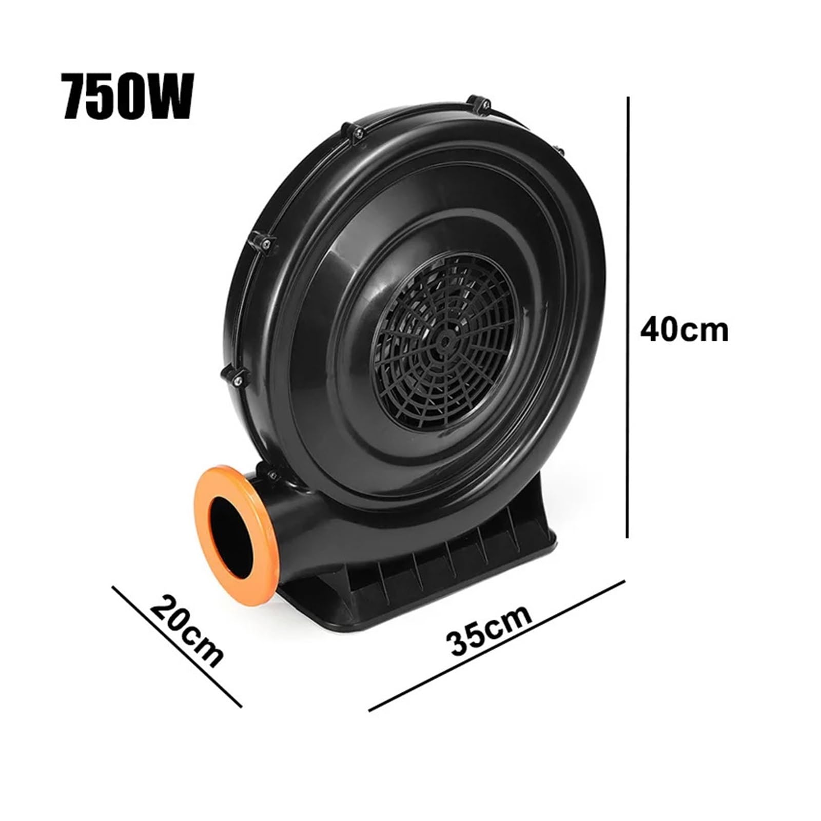 750W Brushless Air Blower Fan Centrifugal Fan Blower Turbo Blower For Inflatable Bounces House Bouncy Castle Barbecue(610W)