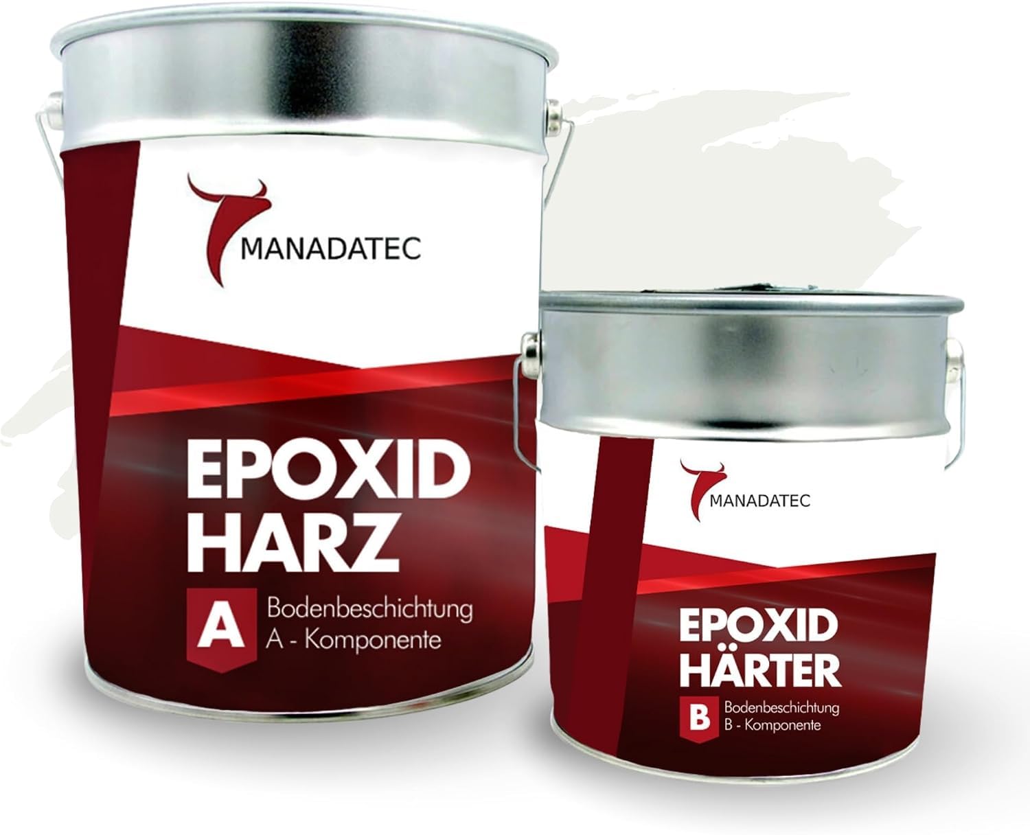 Revestimiento de suelo de resina epoxi 2 componentes 2.5kg RAL 7032 Gris guijarro sin disolventes, respetuoso con el medio ambiente y sin olores, revestimiento para suelos de garaje y sótano