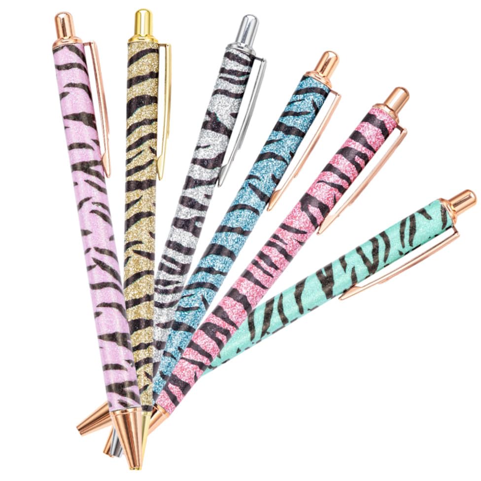 Bolígrafos de negocios con diseño retráctil Zebra para papelería de oficina, pack de 6 piezas 7