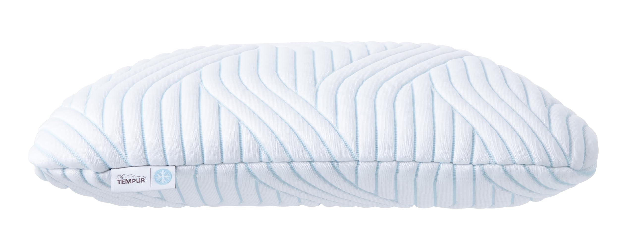 TEMPUR Symphony SmartCool poduszka do spania z pianki z pamięcią kształtu, ergonomiczna poduszka pod szyję dla osób śpiących na plecach i na boku, rozmiar S (63 x 43 x 11 cm), biała