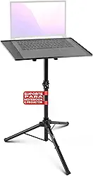 PYLE -PRO Pro DJ Laptop, suporte ajustável para projetor, suporte de montagem para estúdio, equipamento de DJ para computador, altura ajustável, suporte para projetor de laptop, 71 a 127 cm, bom para palco ou estúdio - PLPTS3