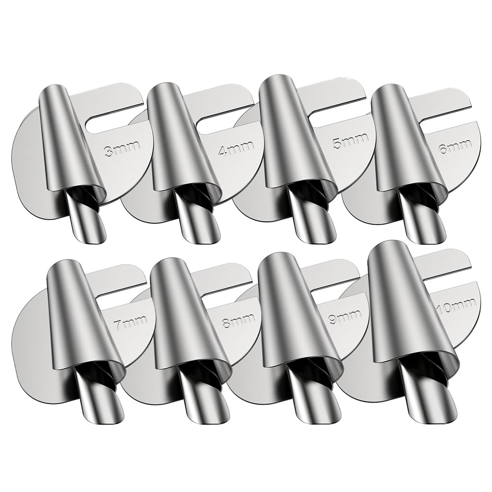 CTRLZS 8Pcs Universal Sewing Rolled Hemmer Foot Rolled Seam Presser Foot for Sewing Machine (3-10MM)