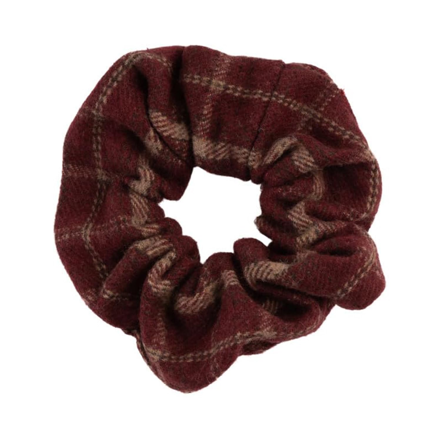F DREAM Fabric Hair Rope for Women Hair Accessories Girl Plaid Knit Donut Hairband Elastic Rubber Band Hair Circle Ponytail Holder (Red) (B0CP65DMLD) Amazon Price History, Amazon Price Tracker