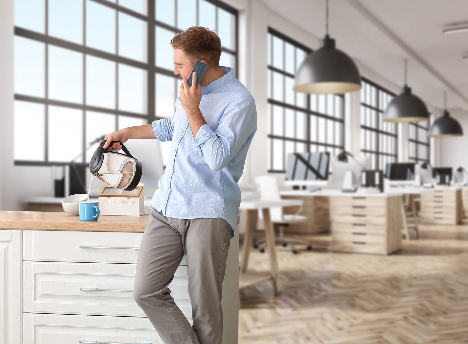 Yealink SIP-T58W Pro Téléphone VoIP avec Interface Bluetooth avec Affichage du numéro d'appel