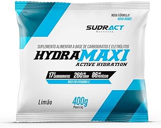Isotônico em pó Hydramaxi Sudract - Rende até 10 litros - Energy Drink - Pré e durante os treinos (Limão)