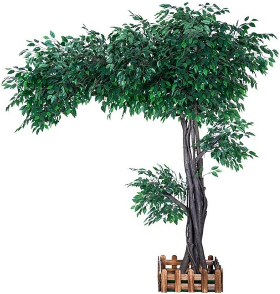 Artificial Ficus Tree with Green Leaf Large Fake Banyan Tree Silk Tree