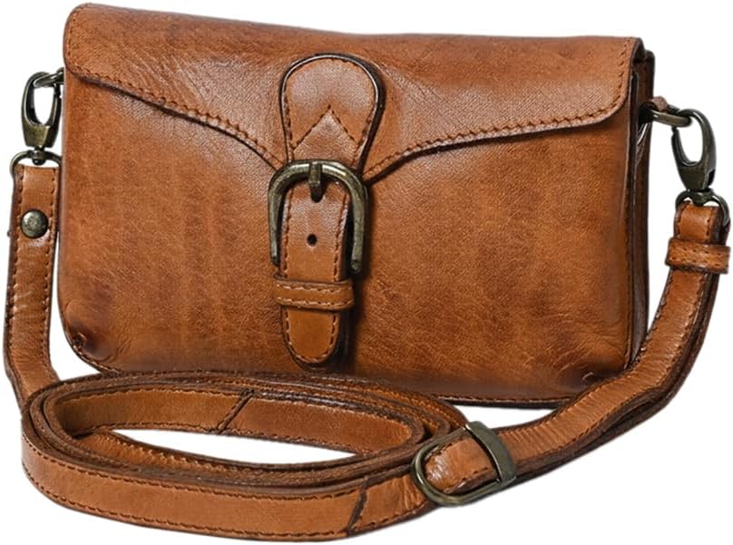 Full Grain Leather Crossbody Bag - SWC201