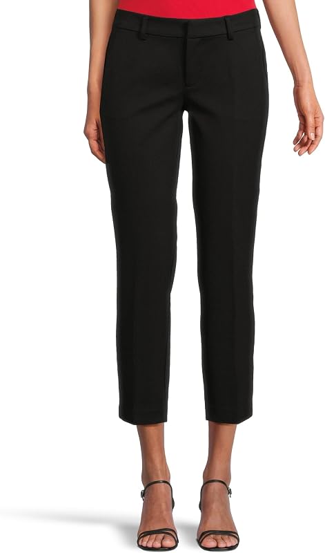 Los Angeles Petite Kelsey Straight Leg Trousers in Super Stretch Ponte Knit