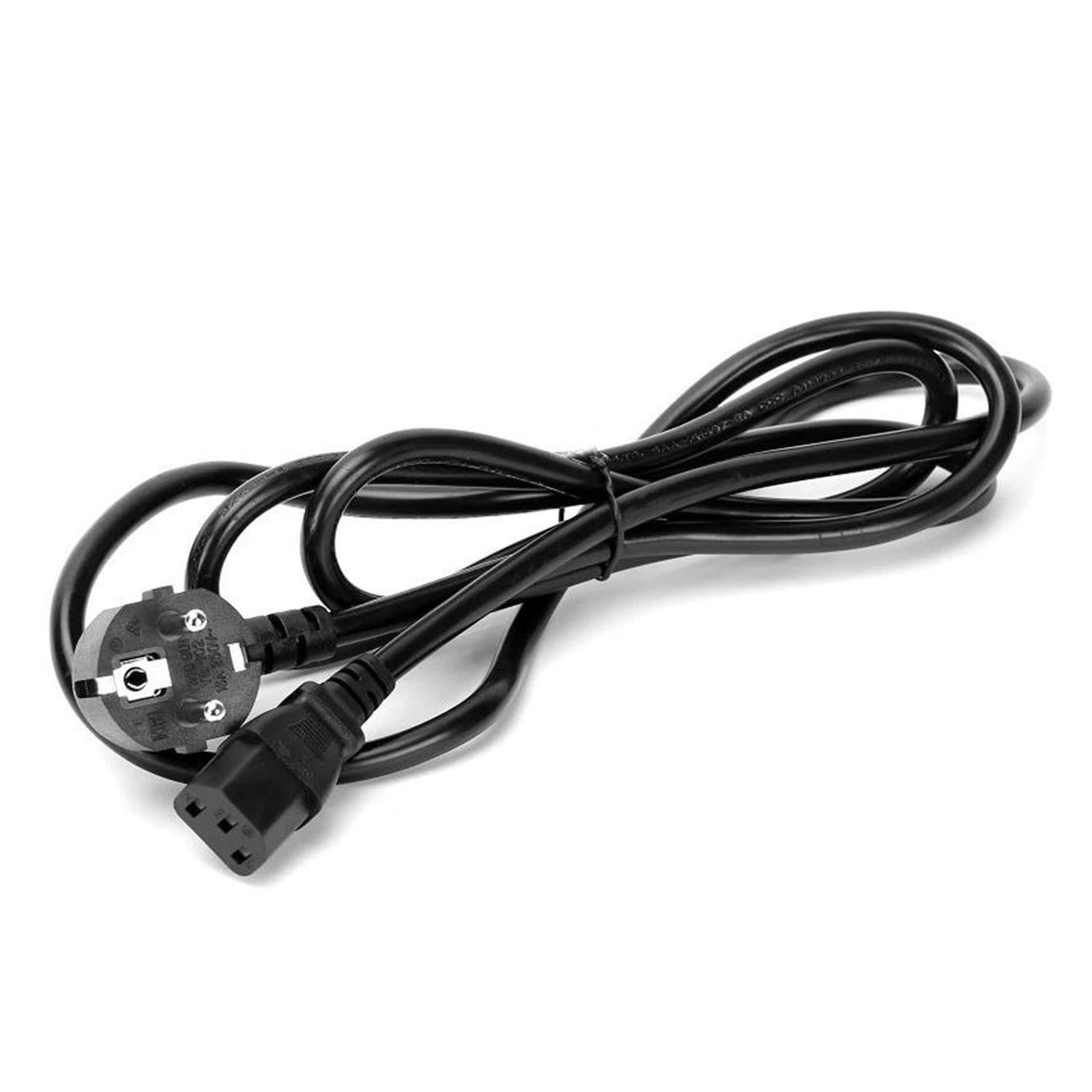 Cable de energía UE Euro IEC C13 AC Cable de extensión de alimentación 1m 1,5 m 1,8 m 3 * 0,75mm for PC Monitor de Ordenador PSU Antminer Impresora TV(1.8M)