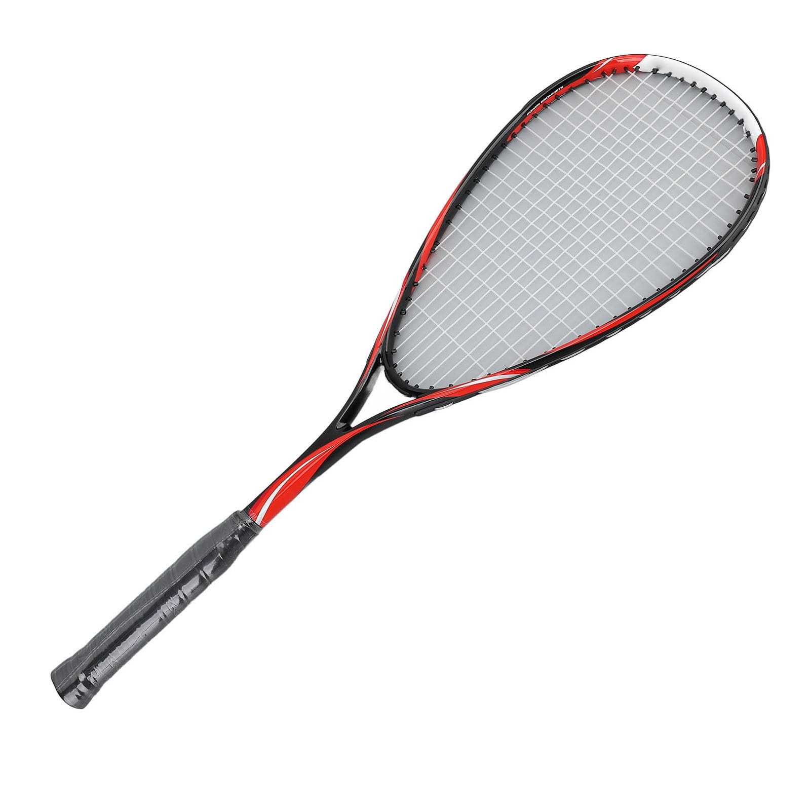 POENVFPO Beginner Squash Racket, Lightweight Portable Carbon Squash Racket Training with Bag for Gym School (Red