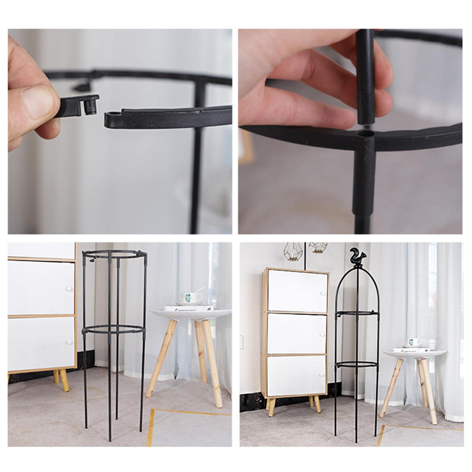 Obelisk Rankhilfe Metall Rostoptik - 58cm Pflanzenstütze Für Gurken & Kletterpflanzen