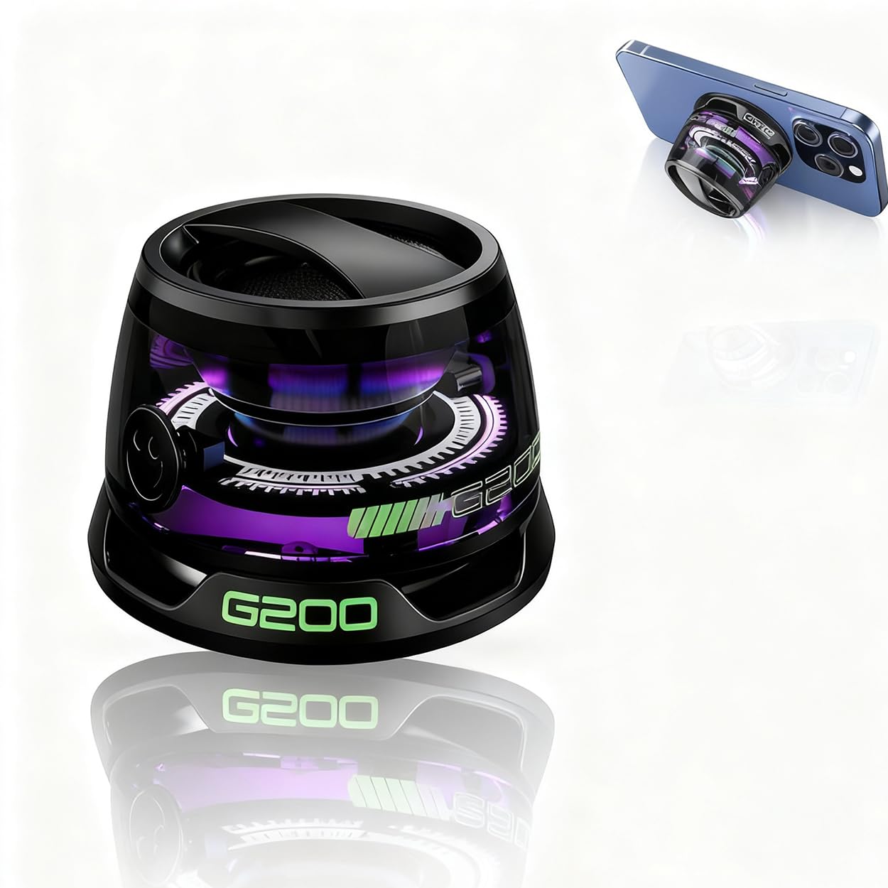 Magnetic Tiny Pocket Bluetooth Speakers - USB-Powered Mini Portable Speakers with Loud Volume Waterproof Stereo Pairing for Teens