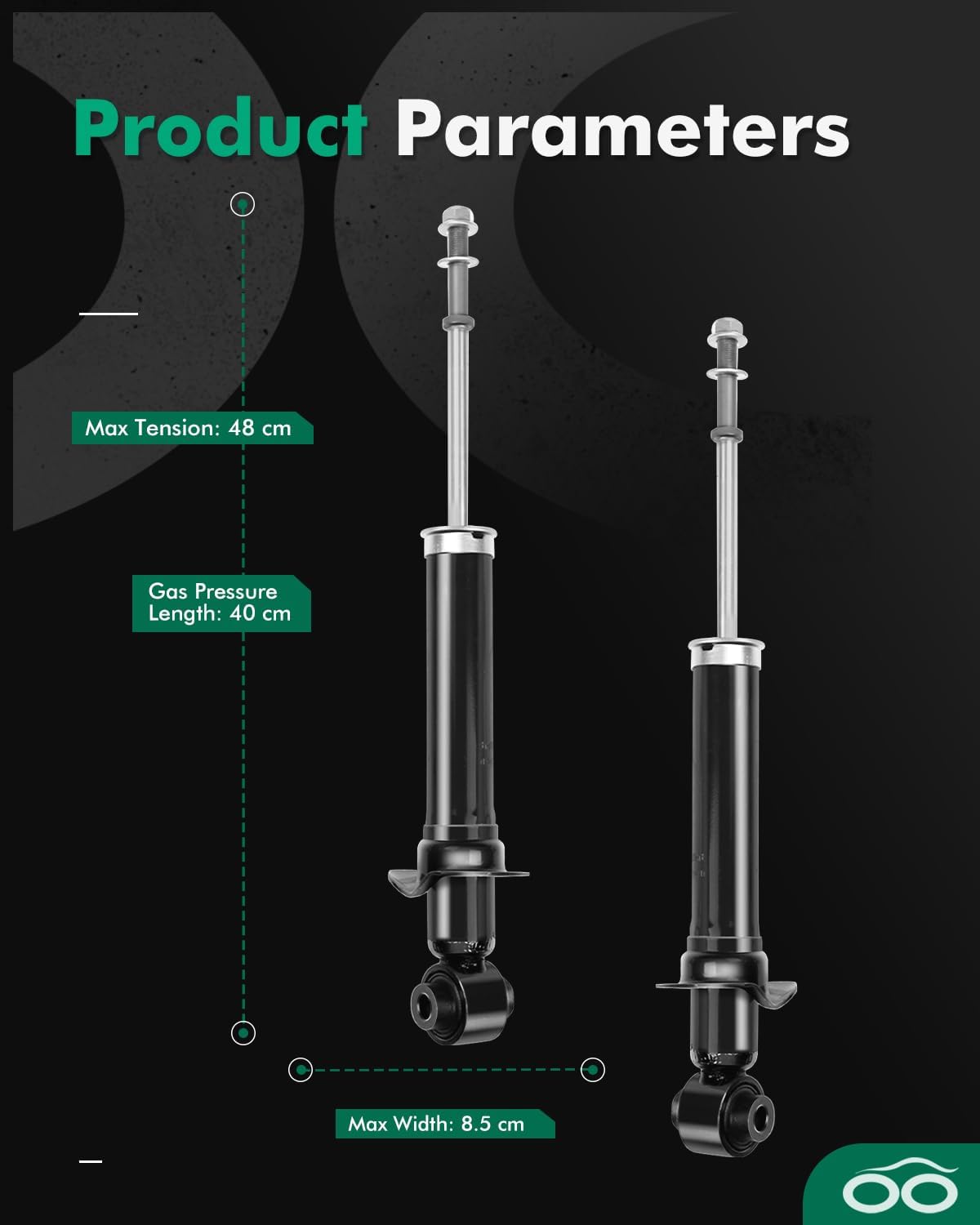 SCITOO Shocks for Toyota Celica, (Rear, 2Pcs), Shocks Absorbers Assemblies Set fit for 2000 2001 2002 2003 2004 2005 for Toyota Celica Struts 341277/71363 Amortiguadores