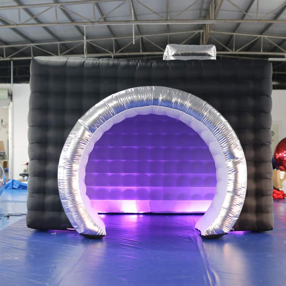 Recinzione gonfiabile per cabina fotografica con luci a LED e soffiatore d'aria per eventi e feste, perfetto per celebrazioni e raduni