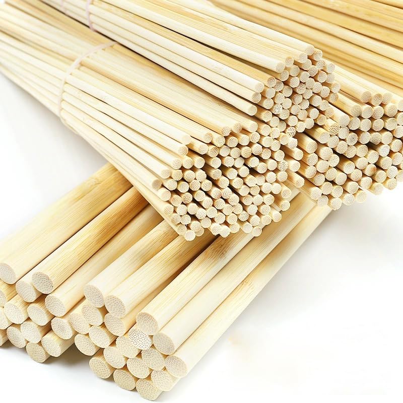 Bâtonnets en bois de balsa ronds 15 cm selection de bois brut calibré
