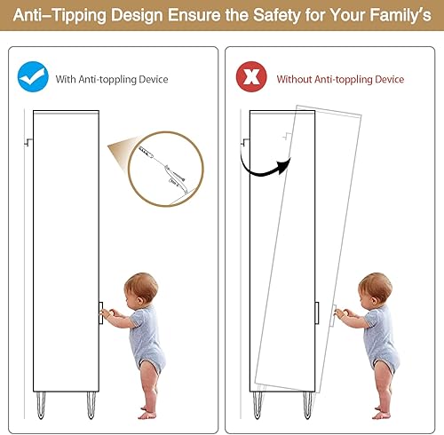 Miniatura 6 de Armario de almacenamiento con autoservicio abierto, gabinete de almacenamiento independiente de despensa de cocina con puertas, gabinete de baño