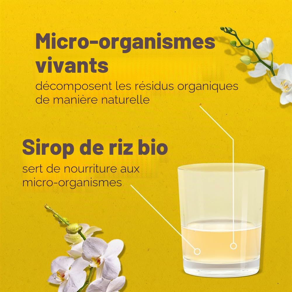 DIMIKRO® Microorganismes efficaces actifs universels Blond – EMa – EM actif – Prêt à l'emploi pour la maison et le jardin – 100 % végétalien et naturel (bidon de 5 litres)