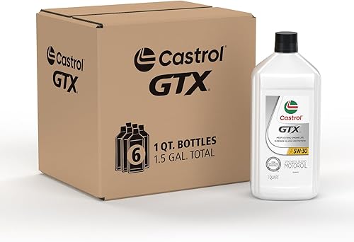 Miniatura 16 de Castrol GTX Ultraclean 5W-30 Aceite de motor de mezcla sintética, 5 cuartos de galón, paquete de 2