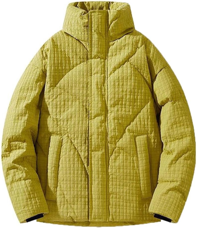 Men's Casual Stand-Collar Loose-Fitting Solid-Color Jackets