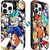 3D iPh 16 Case Anime Motion Anime Phone Case Shockproof Soft TPU Anti-Scratch Non-Slip Japanese Manga Case for iPh 16 (DB2, 16 pro max)