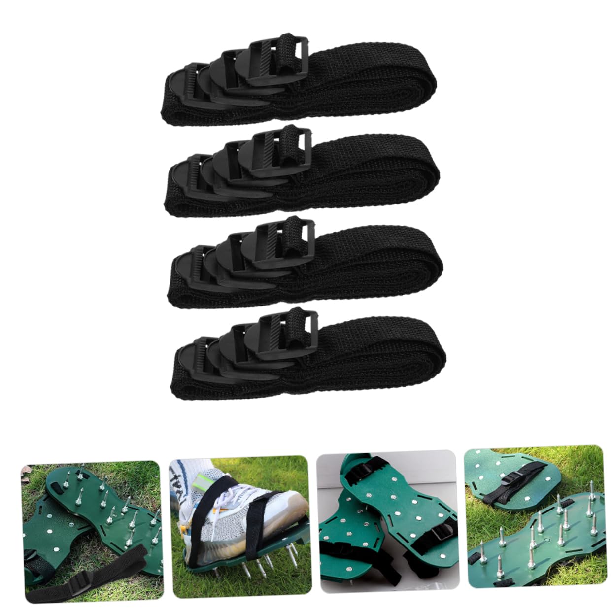 BESPORTBLE 80pezzi Scarpe Chiodate Da Giardino Con Cinturini Regolabili Per Aerare Terreno e Mantenere Prato Salute Accessori Per La Manutenzione Del Giardino Aree Verdi