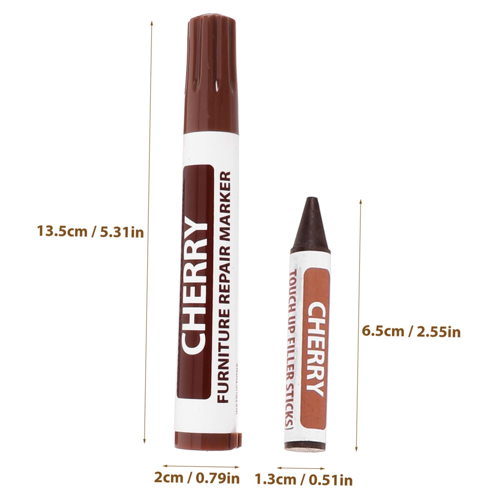 PRETYZOOM 1Set Furniture Scratch Repair Pens Manual Floor Furniture Repair Kit for Touch Up Marking for Wood Veneer Cabinets