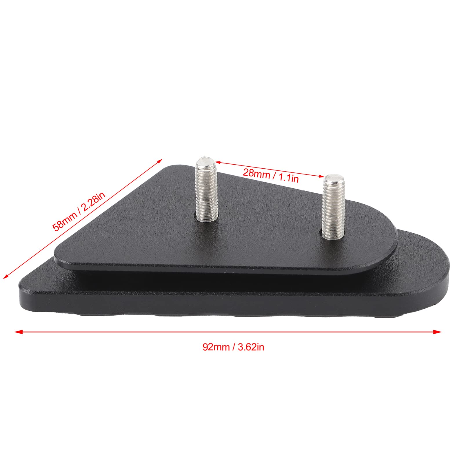 Prolunga Leva Freno, Estensione Pastiglia Leva Freno Posteriore Moto, Estensione Pedale Leva Freno Posteriore Ingrandisci Pastiglia Lega di Alluminio CNC Adatta per R1200GS R1250GS ADV(Nero)