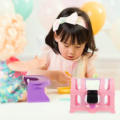 Miniatura 4 de TOYANDONA Cofre del tesoro con candado Juguetes Juguetes para niñas Cubo de juguete Caja de joyería rosa caja de joyería caja de baratijas Caja de