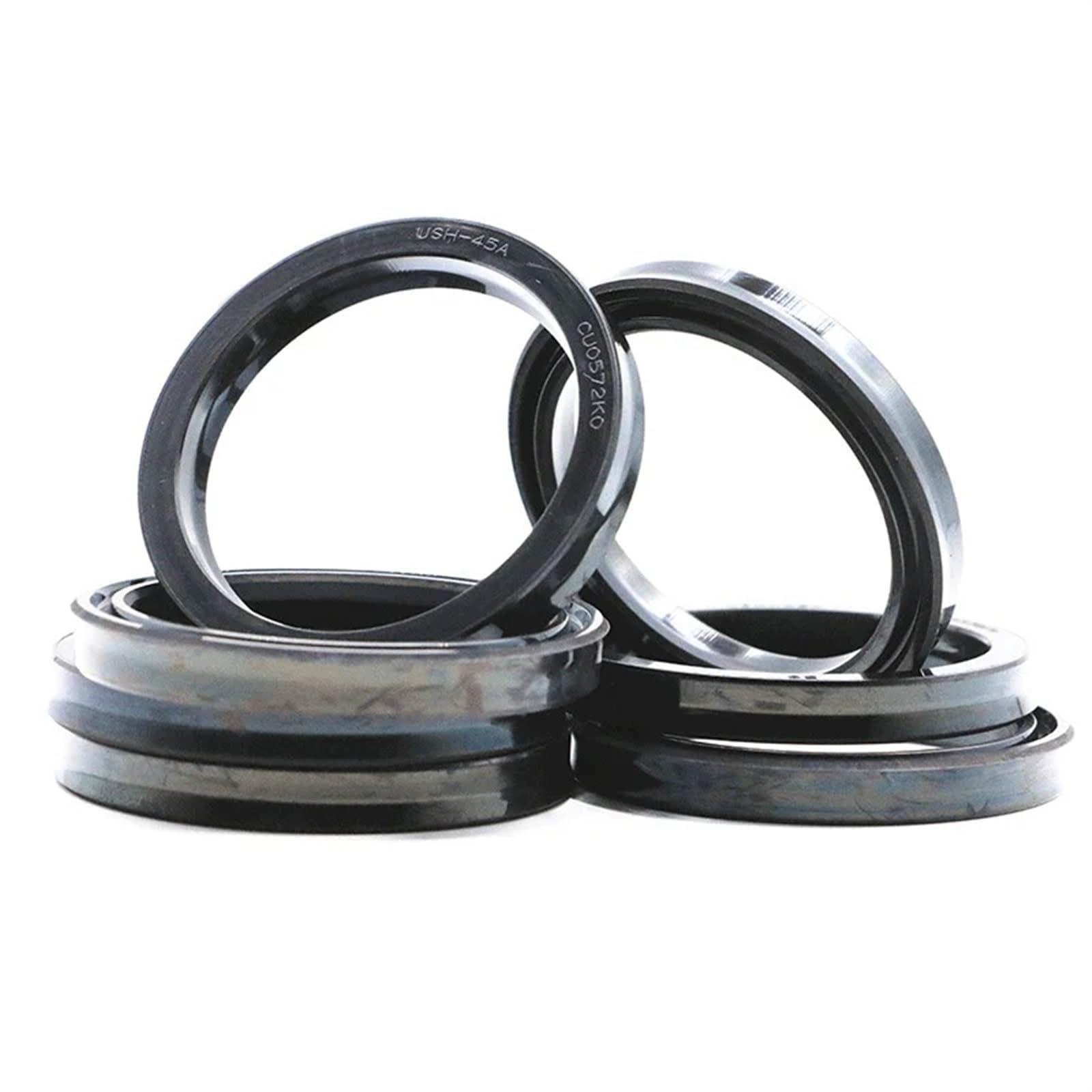10 Pezzi Anello di Tenuta dell'olio Idraulico Anello di Gomma USH Tipo U Stelo del pistone Resistenza all'Usura Universale ad Alta Pressione(32-42-6)