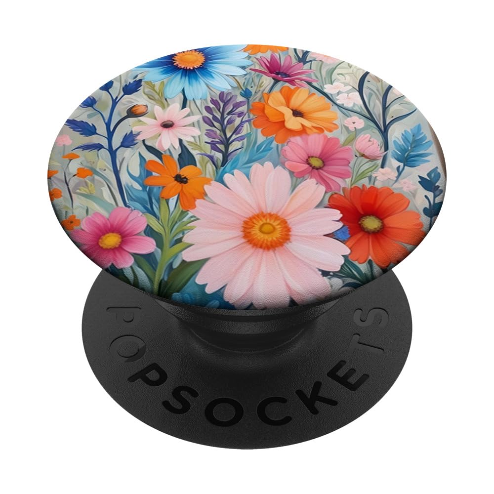 Spring Floral Bouquet Peony Rose Flower Plants Natural PopSockets Adhesive PopGrip