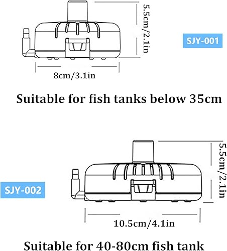 Miniatura 2 de WishLotus Filtro de esponja para acuario, filtro de tanque de peces duradero ultra silencioso, purificador interno circular, filtro de esponja para