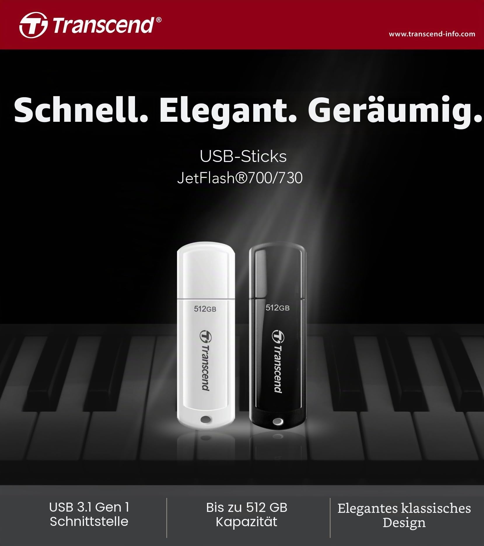 Transcend Jetflash 700B USB Stick 256G – Bild 2